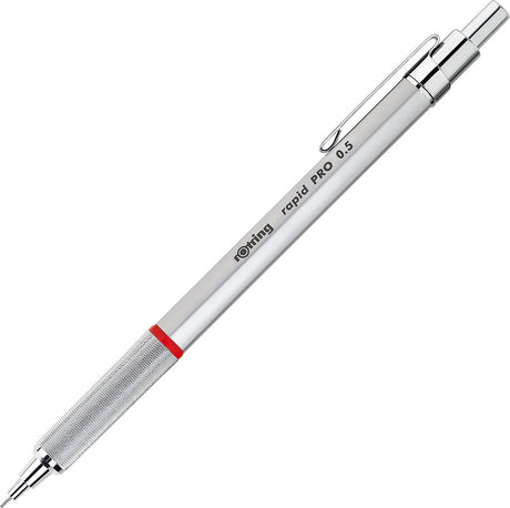 Stylo à bille Rotring rapid pro | point moyen | encre bleue | chromé