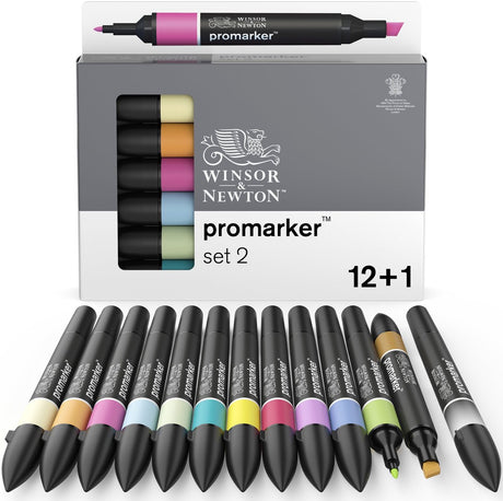 Winsor Newton 0290138 promarker™ 12+1 | marqueurs de mise en page professionnels marqueurs à alcool