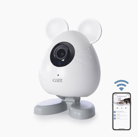 Caméra souris intelligente Catit Pixi - jouet pour chat - blanc