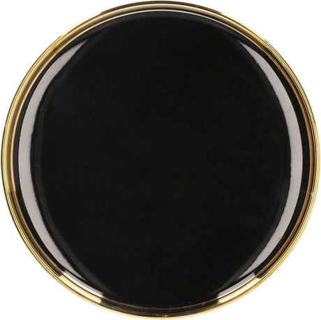 Homla - assiette à dessert - sensorielle - noir brillant - 15 cm