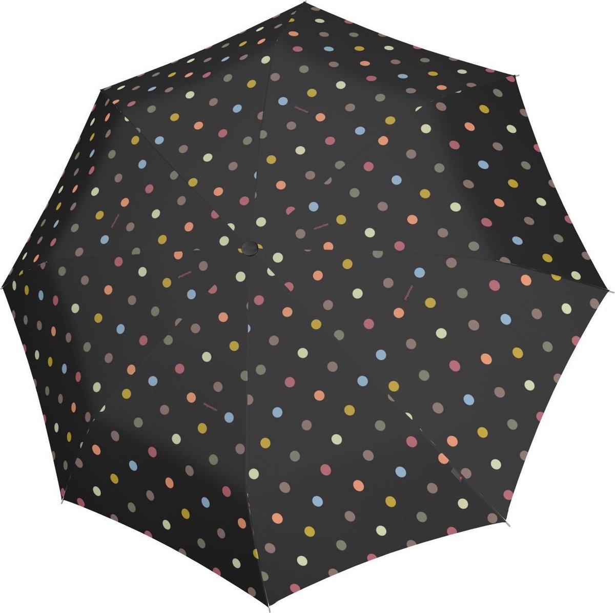 Parapluie pliant Reisenthel de poche duomatic - ø 97 cm - à pois noir