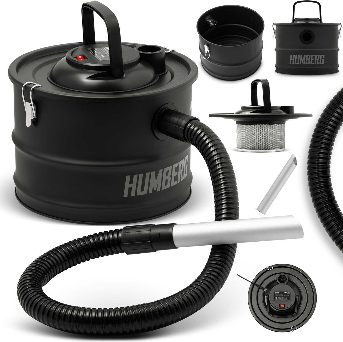 Aspirateur à cendres Humberg - 15 litres - 1200w - hm-404