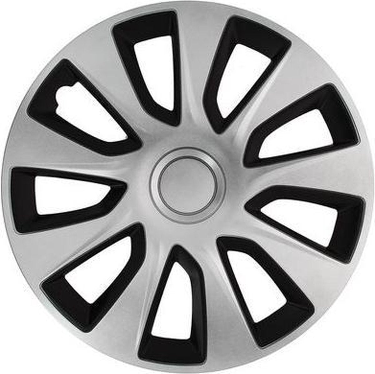 Car plus enjoliveurs washington 15 pouces abs argent noir lot de 4