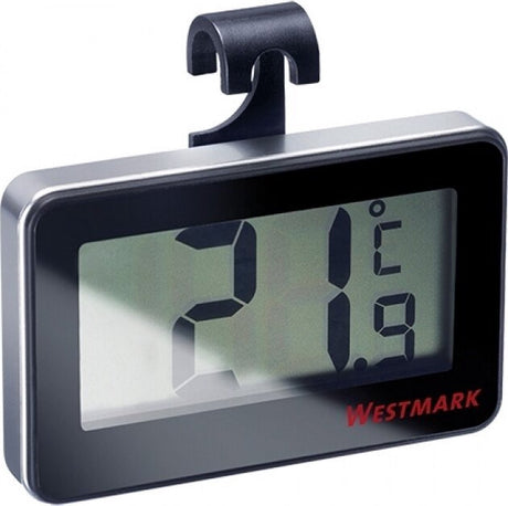 Thermomètre numérique pour réfrigérateur Westmark, pour mesurer la température dans la pièce ou le réfrigérateur, verre plastique, argent noir, 52152280