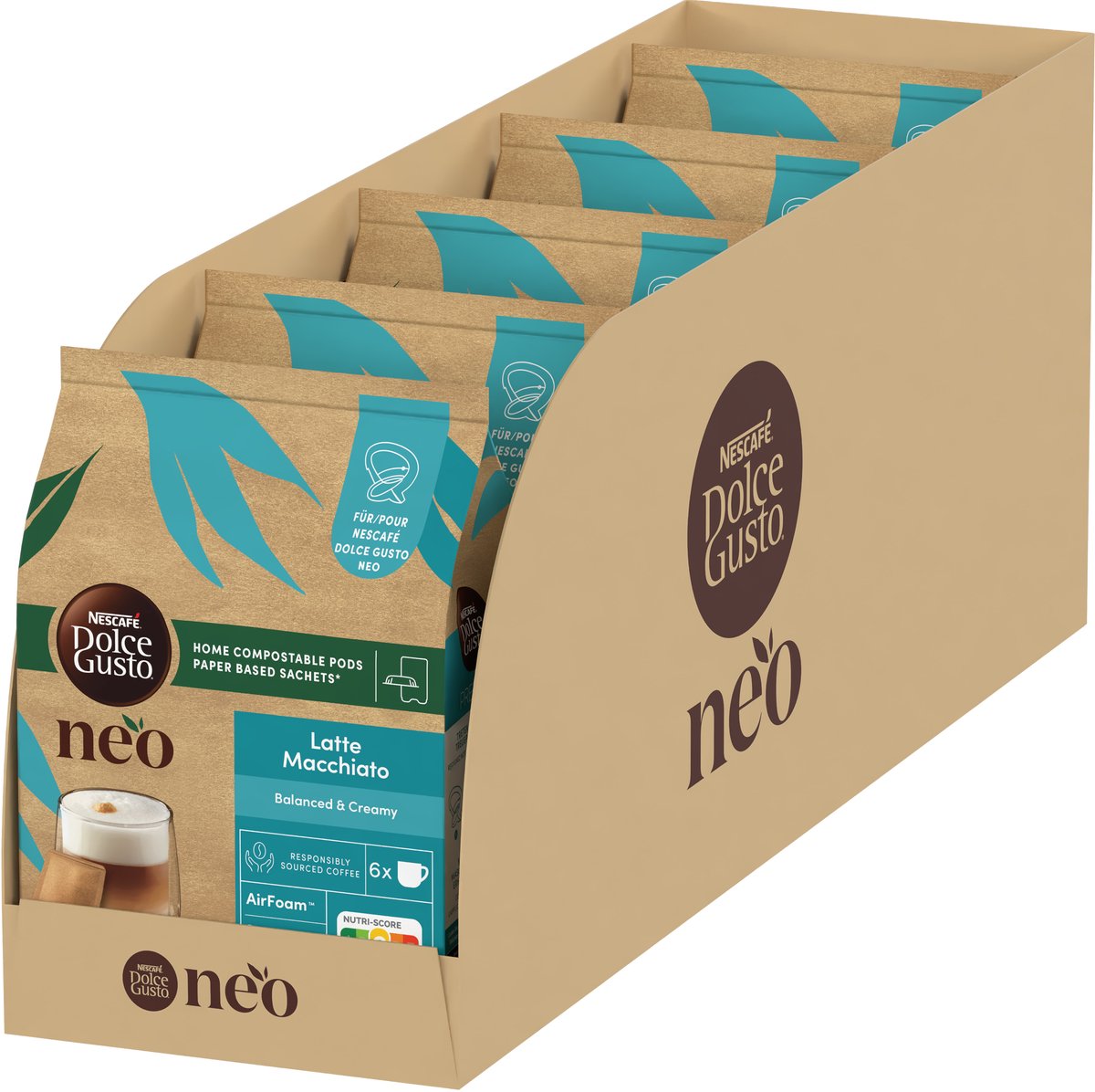 Nescafé dolce gusto neo – latte macchiato – 60 dosettes pour 30 tasses de café