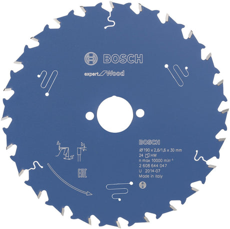 Bosch 2608644047 lame de scie circulaire expert pour bois 190x30 - 24 dents