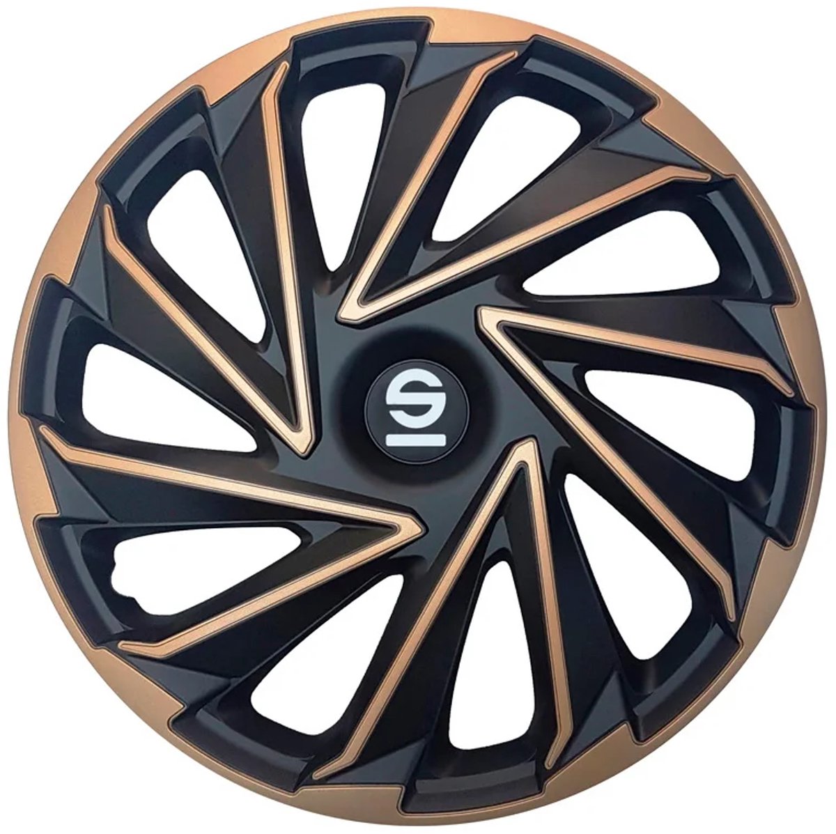 Enjoliveurs Sparco Varese 16 pouces noir or lot de 4