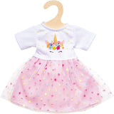 Robe de poupée licorne, 28-35 cm