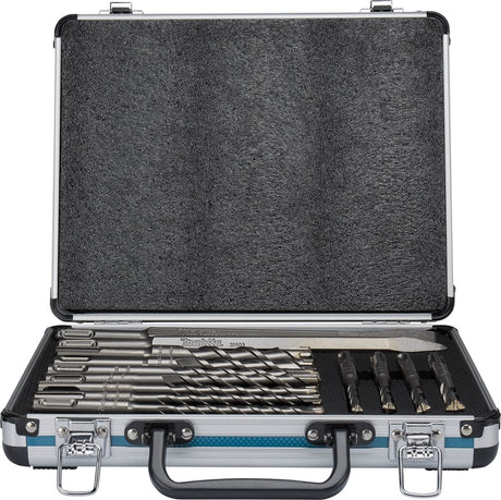 Accessoires Makita b-64674 | jeu de burins pb4s sds+ | SDS-plus 13 pièces | en coffret aluminium - b-64674