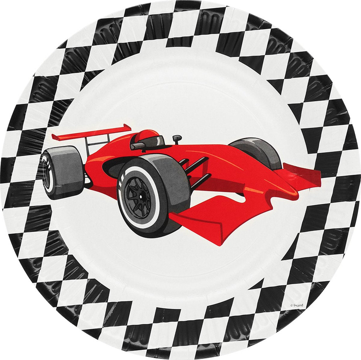 Assiettes en carton Boland Racing, 8 pièces.