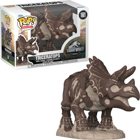 Funko-pop ! films monde jurassique tricératops (fossile)