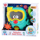 Jouet de bain Playgo, sceau éclaboussant avec lunettes de plongée