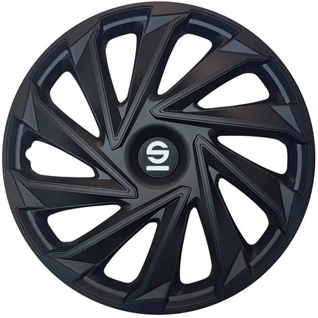 SPARCO HUBCAPS VAREse 14 pouces ensemble noir de 4
