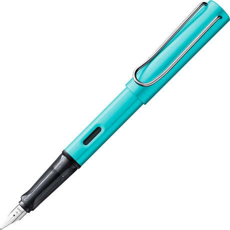 Stylo plume tourmaline Lamy al-star | boîtier en aluminium | poignée ergonomique | plume en acier b | y compris l'encre bleue T10