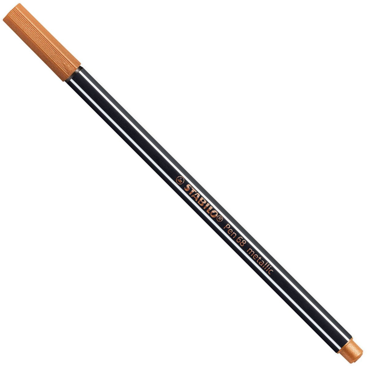 Stylo Stabilo 68 métallisé - feutre - cuivre (68 820)