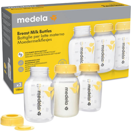 Série Medela - biberon - 150 ml - 3 pièces - conservation sûre