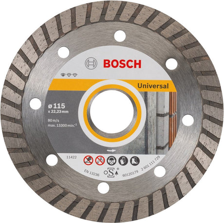 Bosch - disque à tronçonner diamanté standard pour turbo universel 115 x 22,23 x 2 x 10 mm