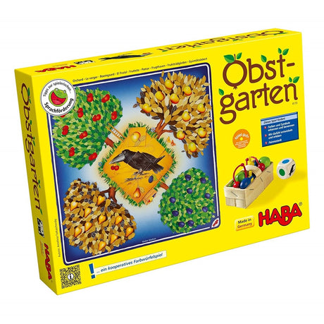 Haba le jeu du verger - jeu de fruits contre le corbeau