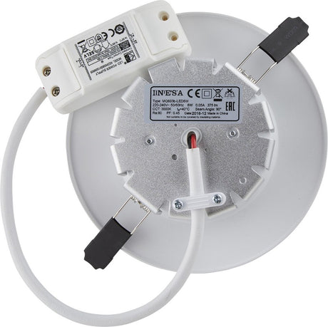 Downlight LED Lighto - ø120mm - blanc chaud 3000k - 6w - rond - encastré