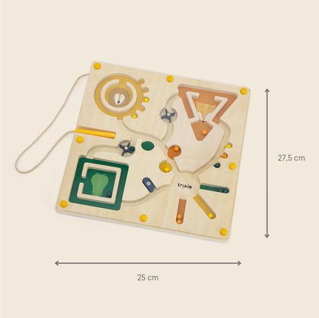 Labyrinthe magnétique Trixie - jouet en bois - pour enfants - jeu de société à partir de 2 ans - stimule le développement - fsc