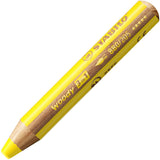 Stabilo Woody 3 en 1 - crayon de couleur multi-talents - jaune