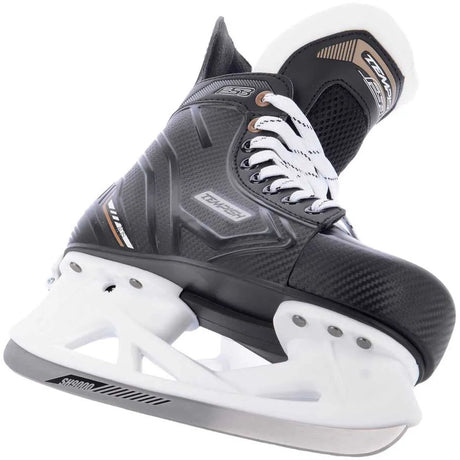 Tempish – FS3 – patins de hockey sur glace – patins pour enfants – noirs – maintien ferme de la cheville, doublure confortable – taille EU 35-38