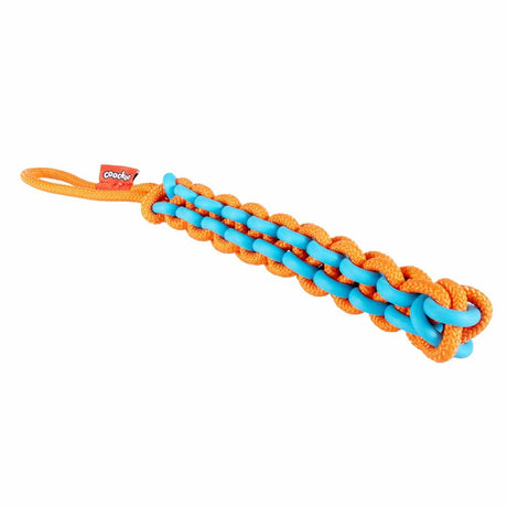 Coockoo jouet pour chien remorqueur torsadé bleu orange