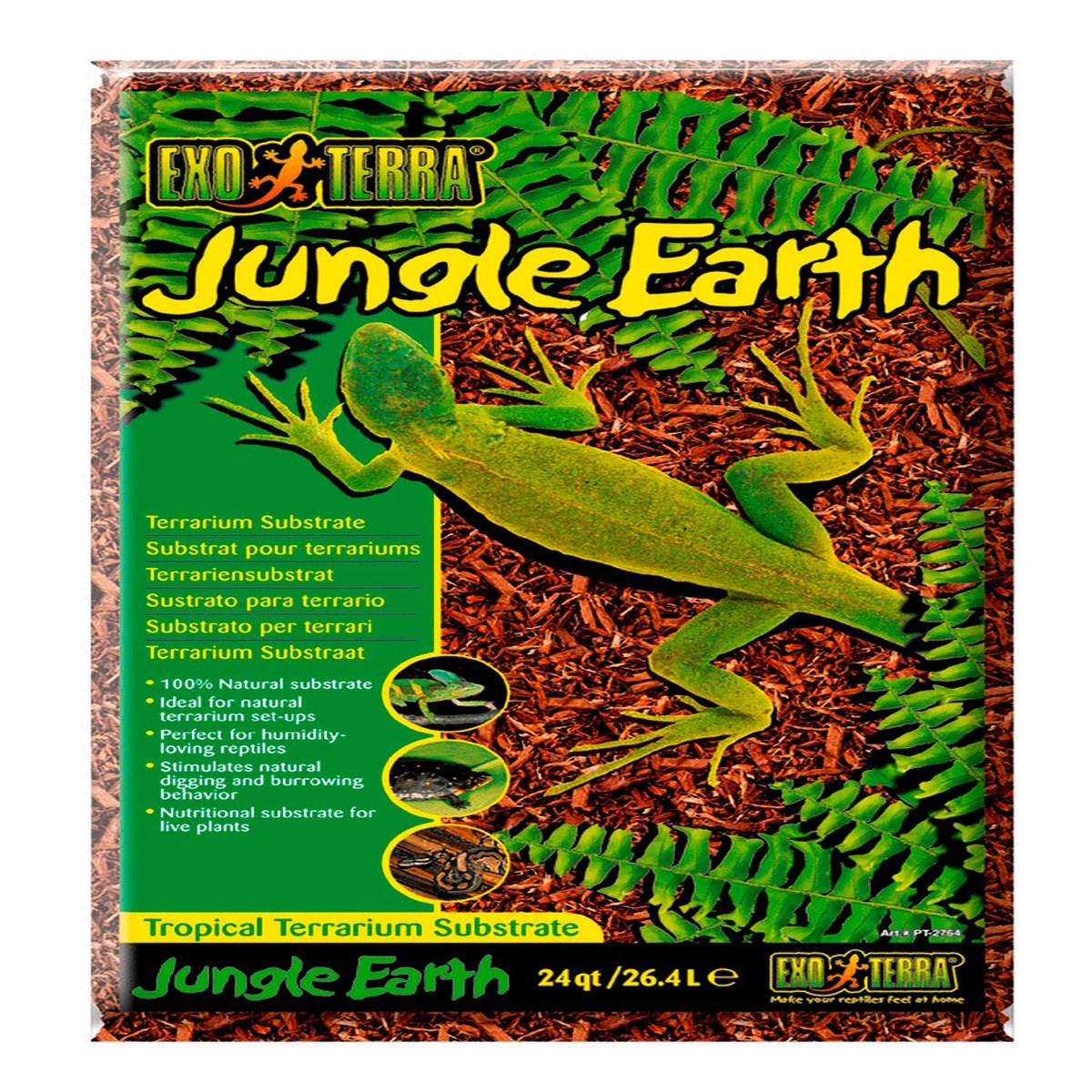 Exo terra substrat tropical jungle 26.4 - couvre-sol - naturel