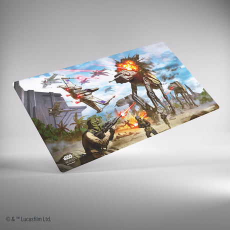 Gamegenic star wars tapis de jeu illimité bataille de scarif - 610 x 350 mm - tapis de jeu pour star wars : illimité -