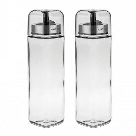 Kinghoff - set de bouteilles pour huile et vinaigre - bouteilles en verre - 270 ml - respectueux de l'environnement