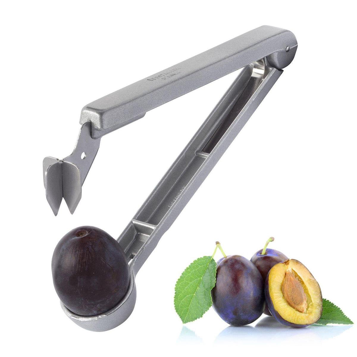 Dénoyauteur Westmark pour prunes prêtes à manger, 16,7 cm de long, aluminium, revêtement alimentaire, lame en acier inoxydable, steinex, argent, 40102260