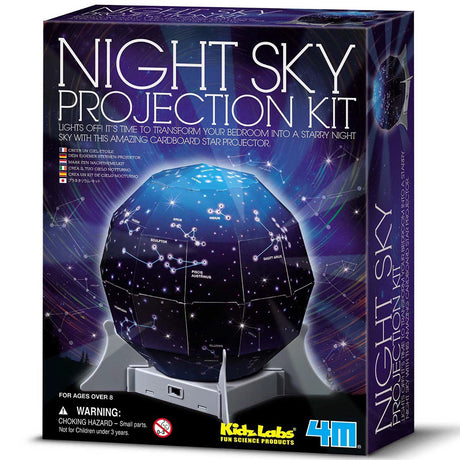 4m science et jeux - fabrique ton ciel étoilé - projecteur - kit de construction du système solaire - kidzlabs - 8+