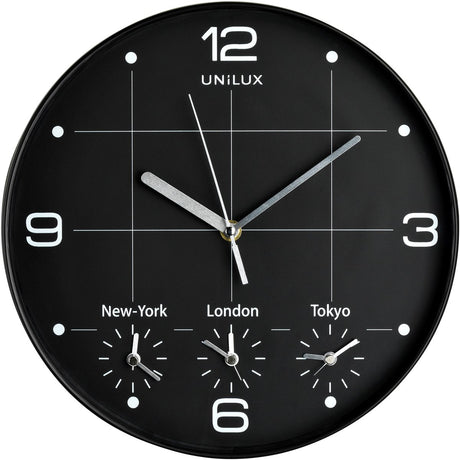 Unilux sur horloge - gris métallisé blanc