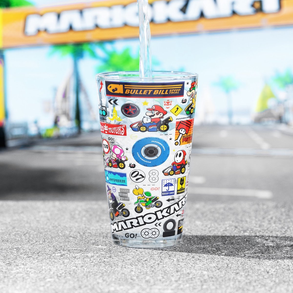 Paladone products ltd nintendo - verre mario kart