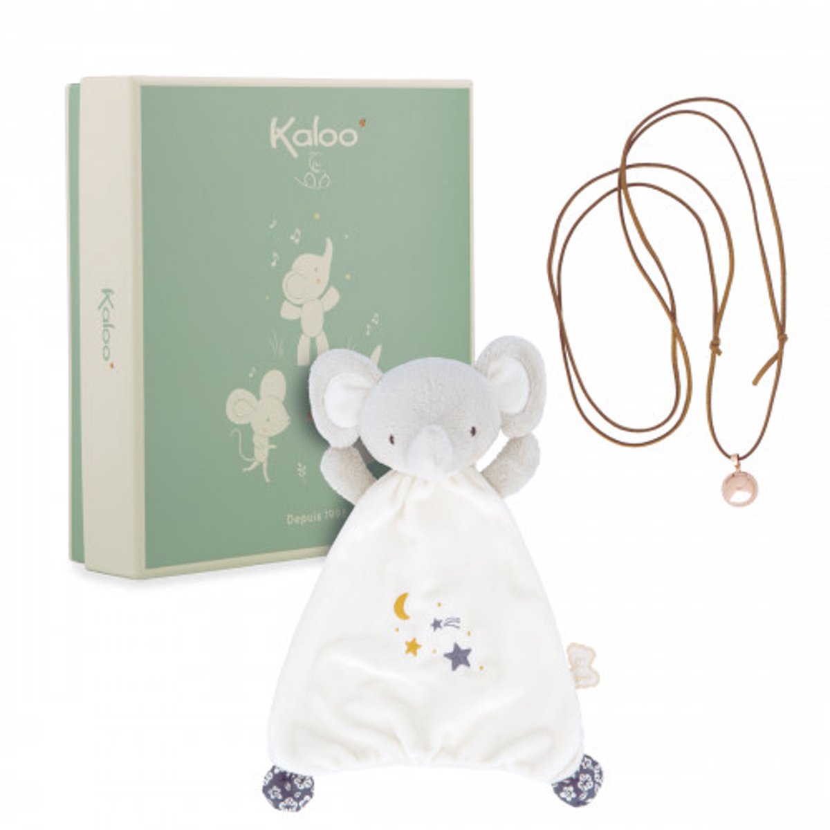 Kaloo - coffret cadeau bola et éléphant - dans un emballage cadeau