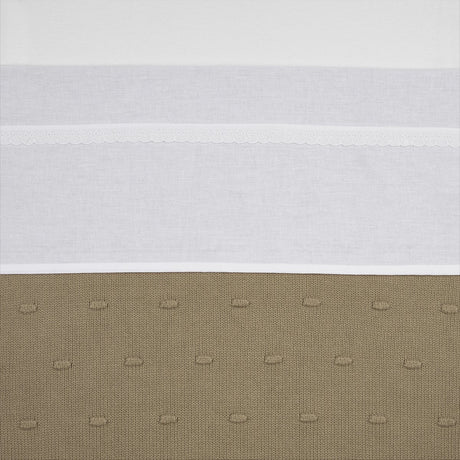 Drap de berceau en dentelle Meyco - blanc - 100x150cm - 0,3 tog
