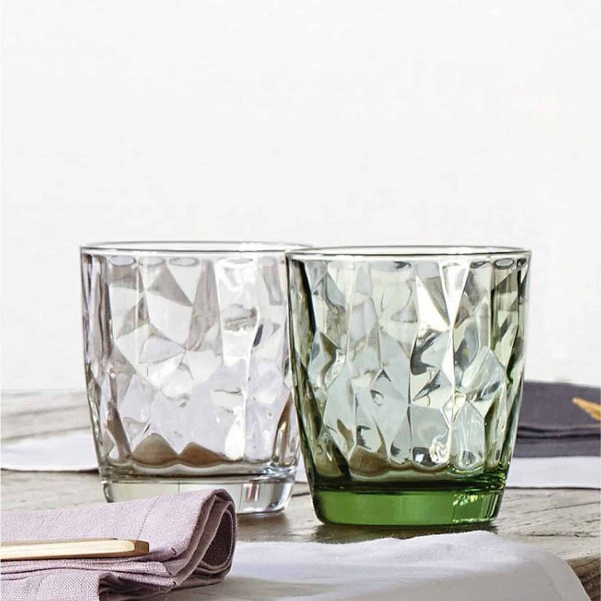 Verre à eau Bormioli Rocco - Diamant mat - 390 ml - Verre à boire - Verre à jus d'eau