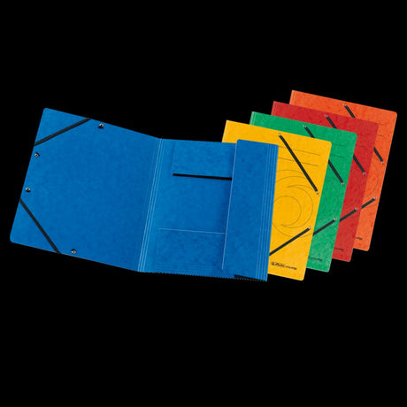 Herlitz classeur unique a4 carton farb.sort. gummiz. paquet de 10