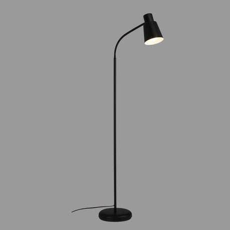 Briloner ekko - lampadaire - lampadaire de salon - lampe de lecture - industriel - métal - raccord E27 - noir - 128cm