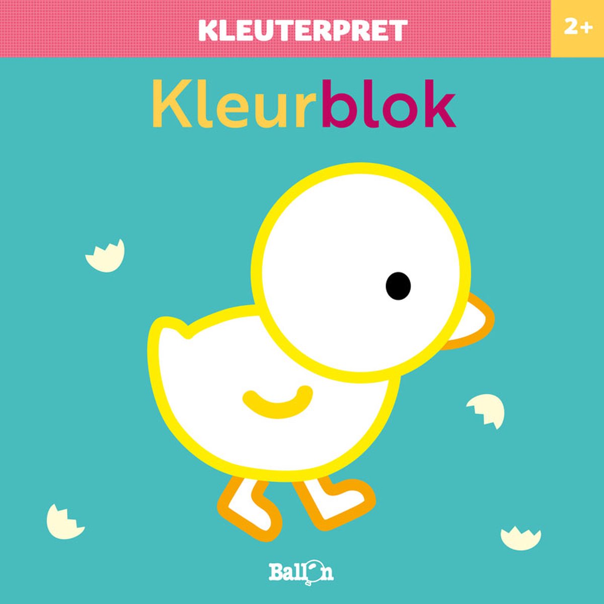 Ballon médias enfant en bas âge amusant bloc de coloriage poussin 2+