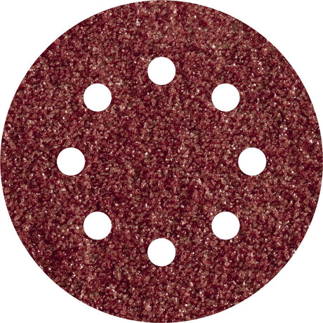 Wolfcraft - papier de verre grain 80 - 115 mm - 25 pièces - pour ponceuses - Fixation Velcro - 2271100