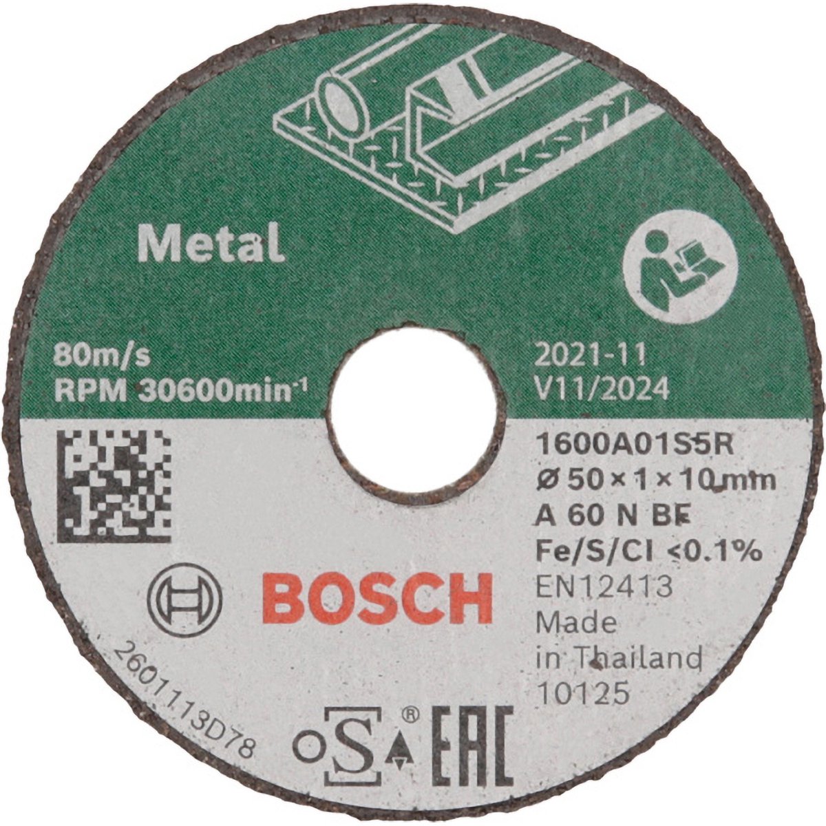 Bosch accessoires expert pour inox 1600a01s5y disque à tronçonner droit 50 mm 1 pièce(s)