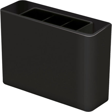 Étui à stylos Han - smart line - 3 compartiments - noir brillant - ha-92120-13