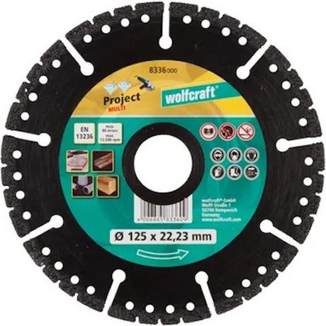 Wolfcraft - disque à tronçonner diamanté ø 125 mm - pro multi - 8336000