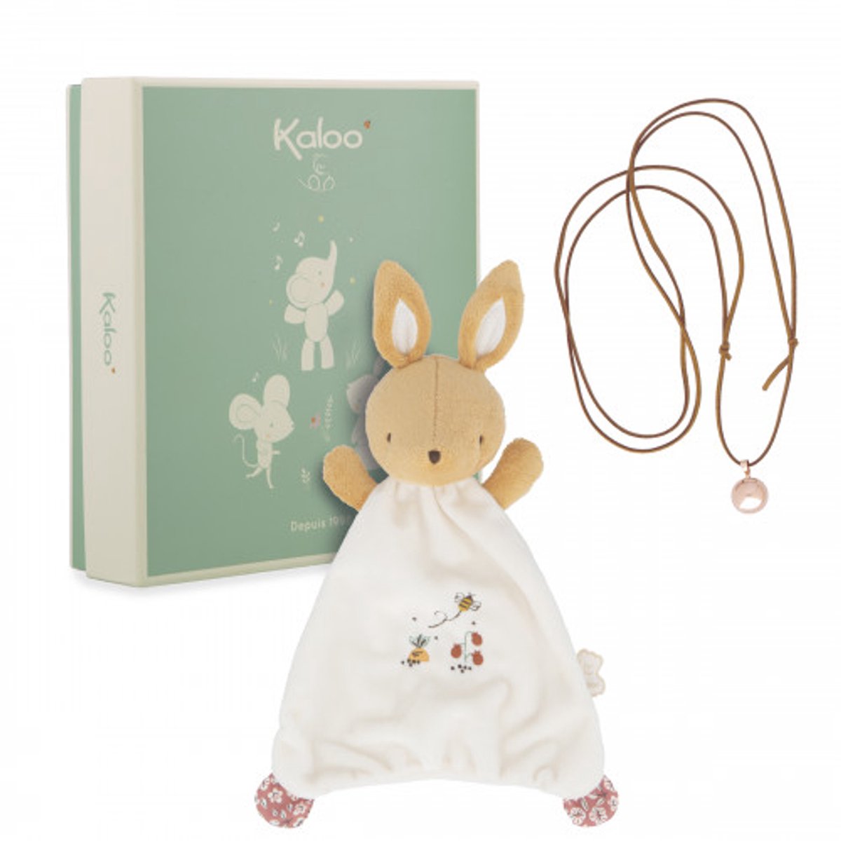 Kaloo - coffret cadeau bola et lapin - dans un emballage cadeau
