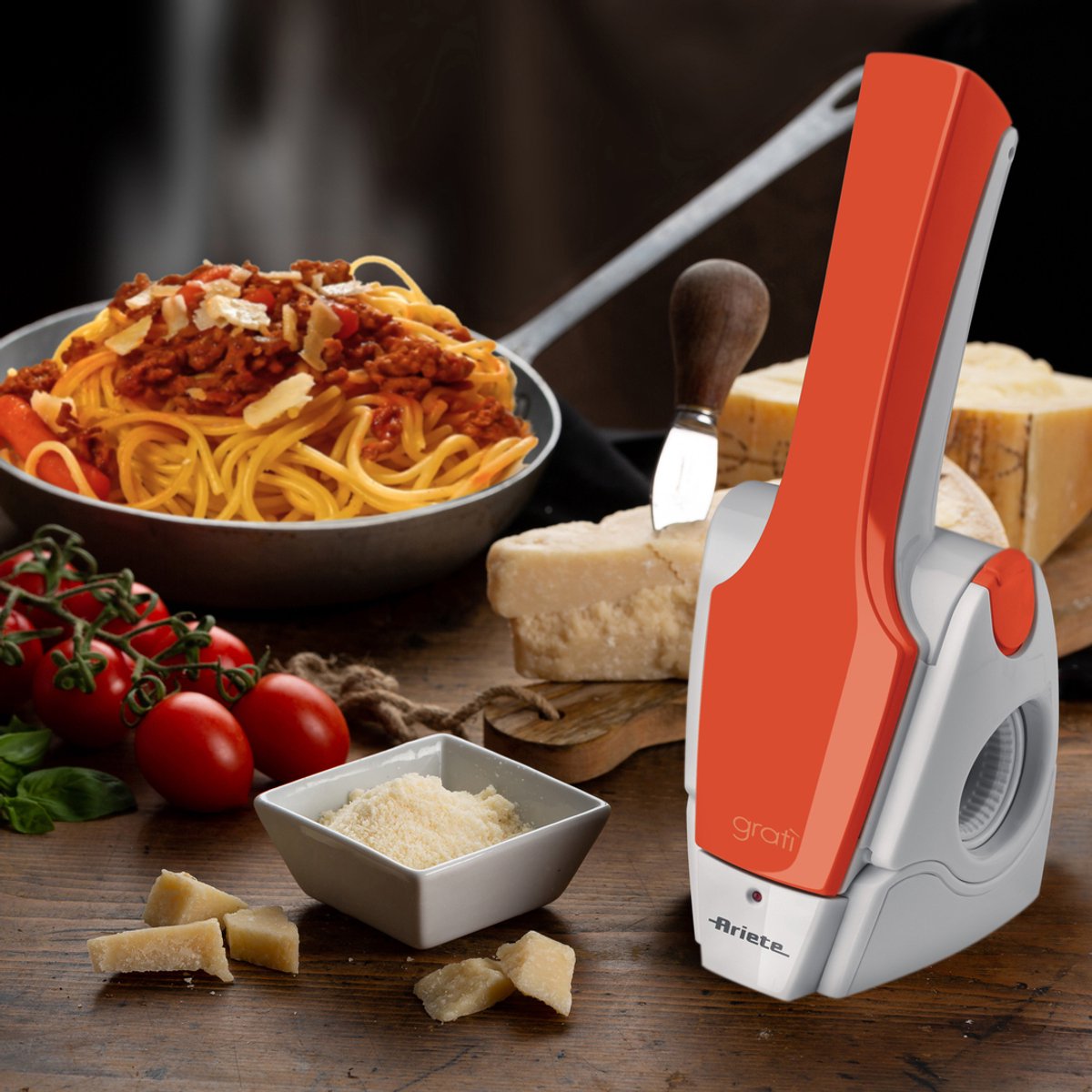 Ariete 0440 a1 - gratì - râpe électrique - pour fromage, chocolat, noix, pain - plus de 100 plats avec une seule charge - sans fil