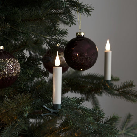 Éclairage de bougies Konstsmide pour l'intérieur - lot de 10 bougies - plastique - batterie - sans câble - lumières de Noël