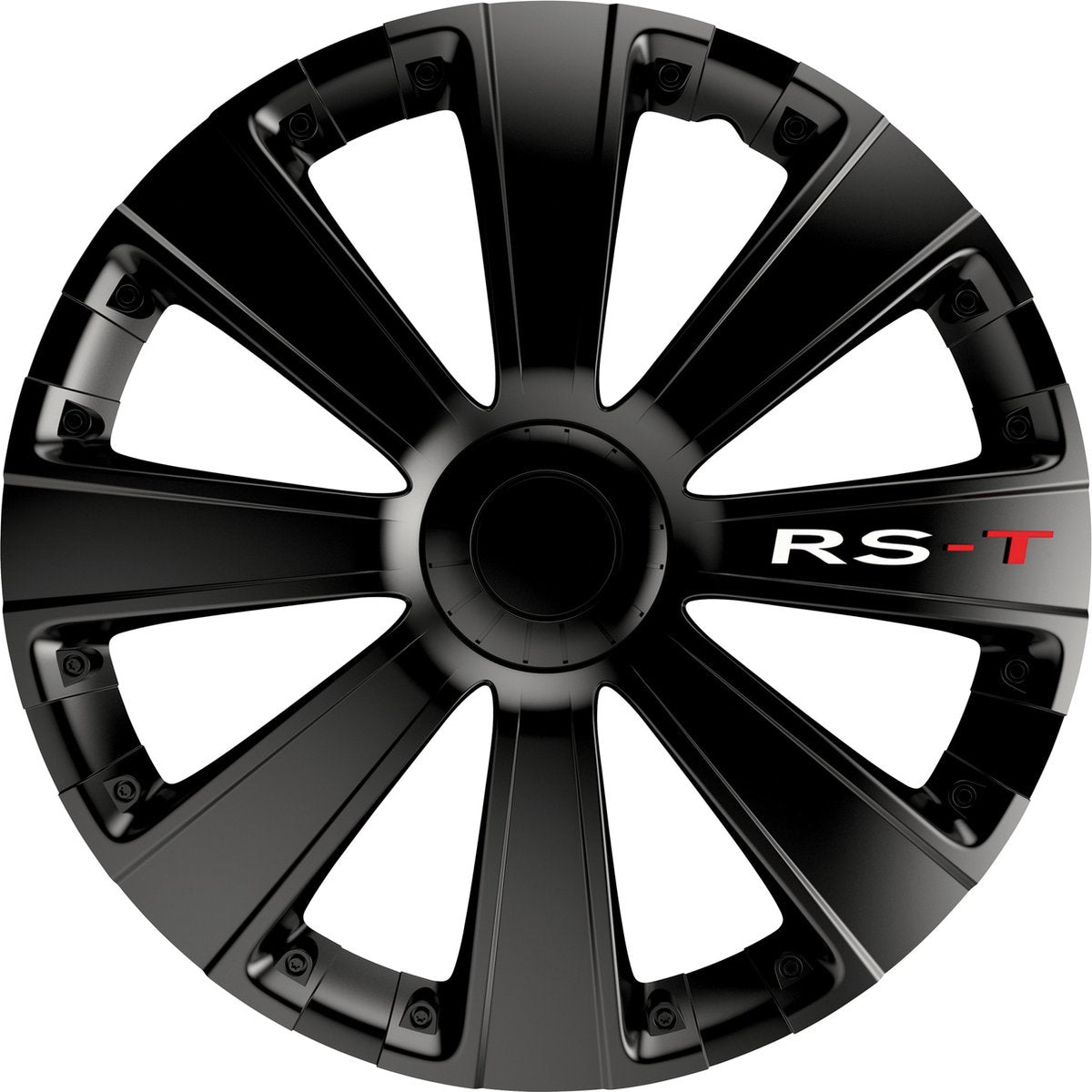 Carpoint HubCaps RS-T 14 pouces Black Set de 4