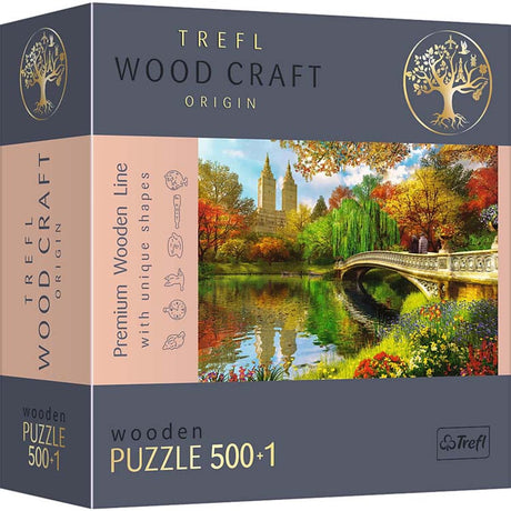 Puzzle en bois Trefl Central Park New York - Puzzle 500+1 pièces.