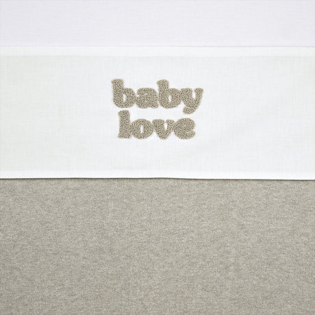 Drap de berceau Meyco baby baby love - sable mélangé - 100x150cm - 0,3 tog